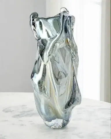 John-Richard Collection Sunlit Art Glass Sculptural Vase | Thumbnail 1