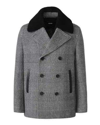 Mackage Men's Cole-PL Double-Breasted Wool Peacoat | Thumbnail 1