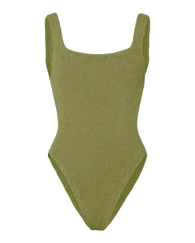 Hunza G Square-Neck One-Piece Swimsuit