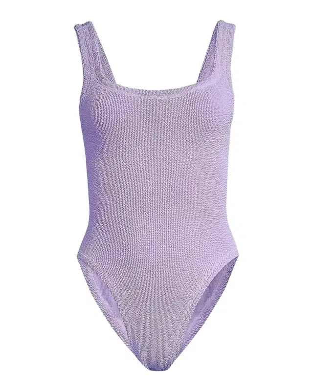 Hunza G Square-Neck One-Piece Swimsuit