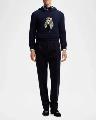 Ralph Lauren Men's Polo Bear Cashmere Hooded Sweater | Thumbnail 2 Ralph Lauren Men's Polo Bear Cashmere Hooded Sweater | Thumbnail 2