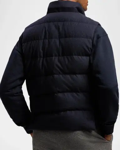 Ralph Lauren Men's Harwick Cashmere-Blend Down Vest | Thumbnail 3