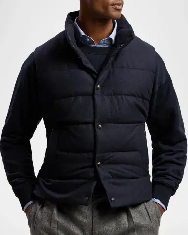 Ralph Lauren Men's Harwick Cashmere-Blend Down Vest | Thumbnail 4