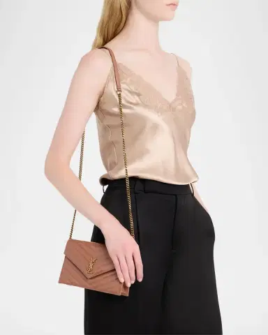 Saint Laurent Le 5 à 7 Bea Mini Tote Bag in Grained Leather | Thumbnail 2