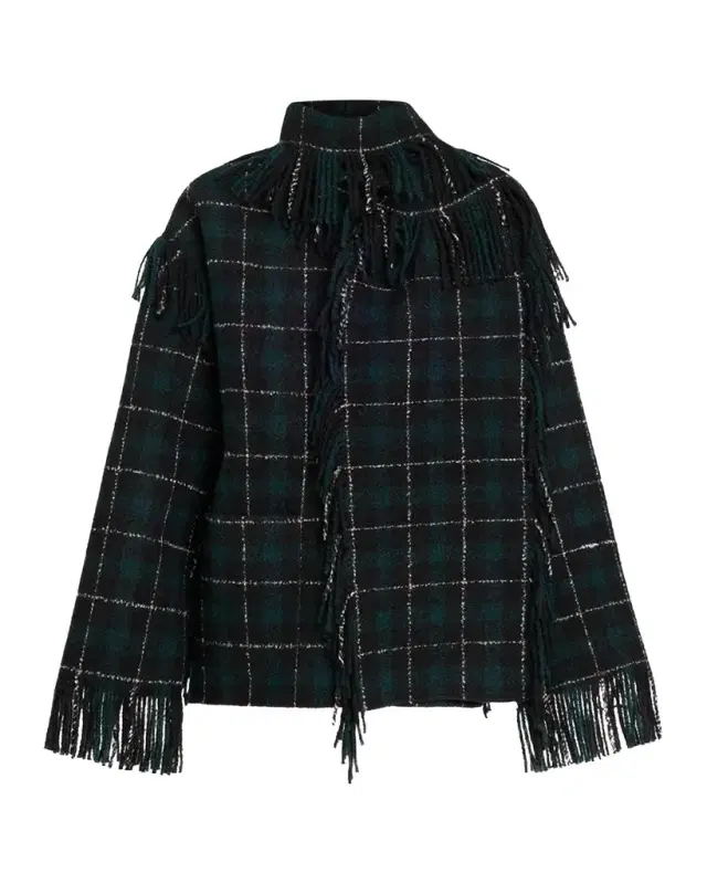 TOTEME Fringed Scarf Jacket