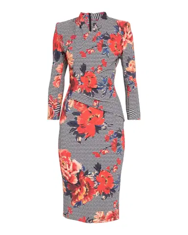 Chiara Boni La Petite Robe Demei Floral Pencil Midi Dress | Thumbnail 2