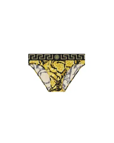 Versace Printed Jacquard Cotton-Jersey Briefs | Thumbnail 1 Versace Printed Jacquard Cotton-Jersey Briefs | Thumbnail 1
