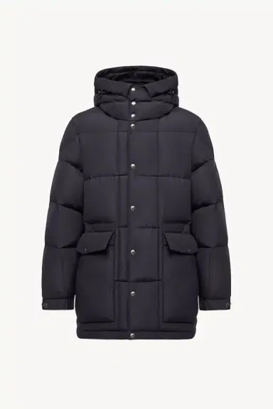 Moncler Sylmara Hooded Long Down Jacket | Thumbnail 2