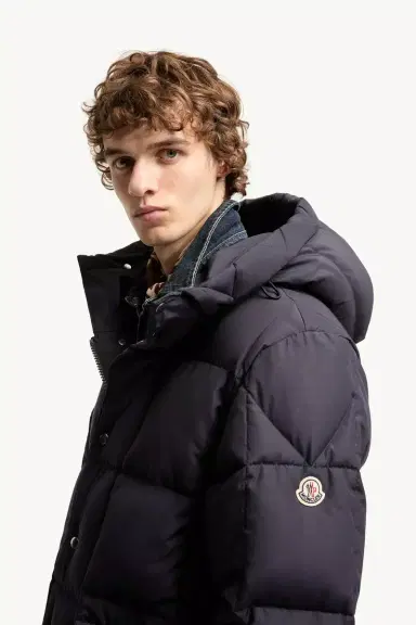 Moncler Sylmara Hooded Long Down Jacket | Thumbnail 4