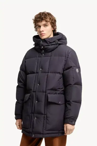 Moncler Sylmara Hooded Long Down Jacket | Thumbnail 5