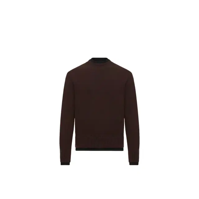 Moncler Leather Logo Wool & Cashmere Blend Sweater