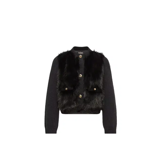Moncler Alpaca & Wool Blend Padded Cardigan
