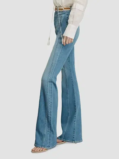 Veronica Beard Women's Beverly High-Rise Skinny Boot-Cut Jeans | Thumbnail 5