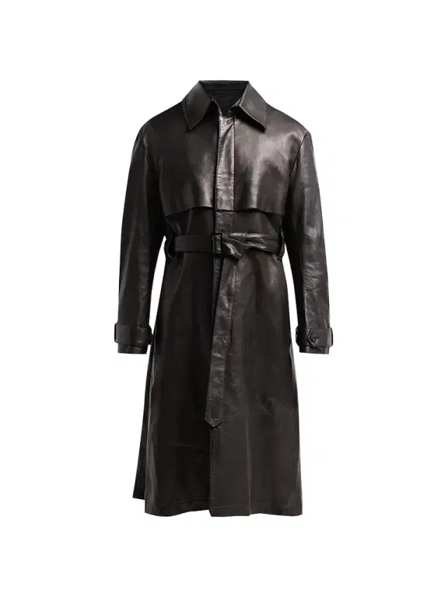 Public School Men Lafayette Leather Longline Coat