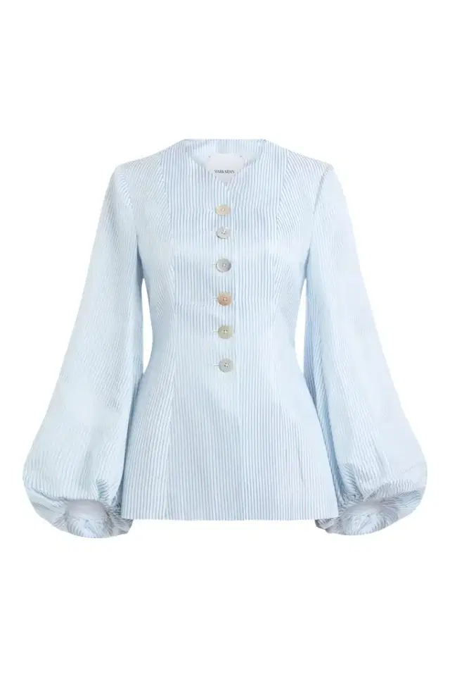 Markarian Roiboos Blue Sky Stripe Top