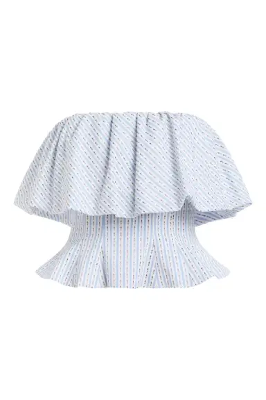 Markarian Rosette Tulip Stripe Top | Thumbnail 1