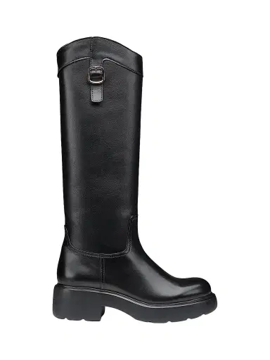 Santoni Women's 35MM Knee-High Leather Boots | Thumbnail 1 Santoni Women's 35MM Knee-High Leather Boots | Thumbnail 1