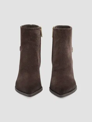 Santoni Women's 65MM Suede Boots | Thumbnail 4 Santoni Women's 65MM Suede Boots | Thumbnail 4