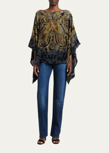 Etro Paisley Poncho Top | Thumbnail 2 Etro Paisley Poncho Top | Thumbnail 2