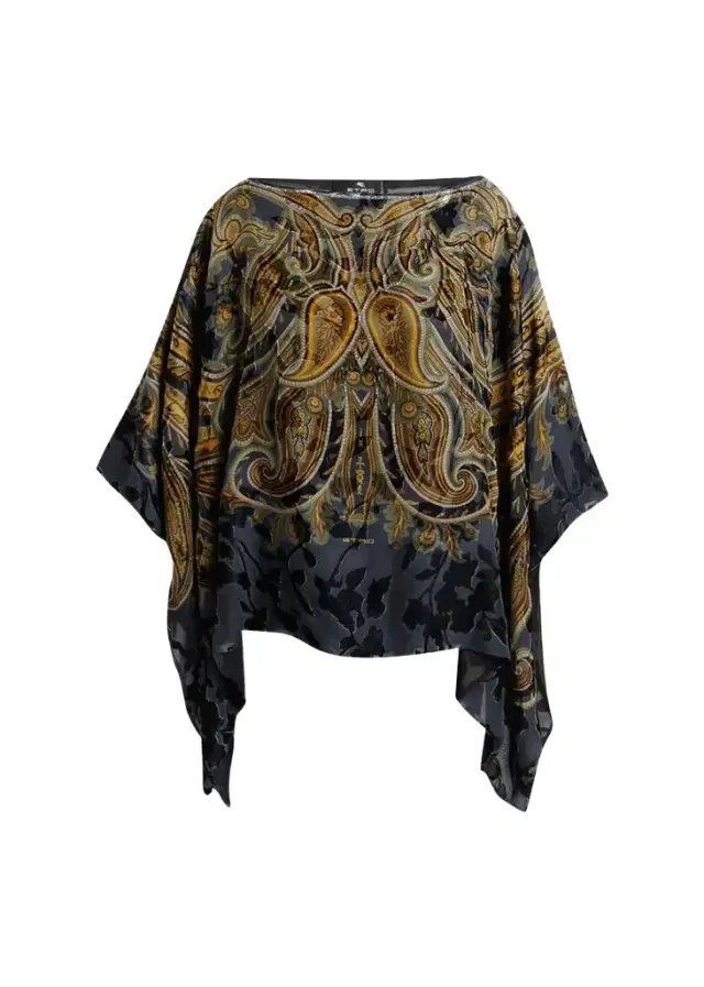 Etro Paisley Poncho Top