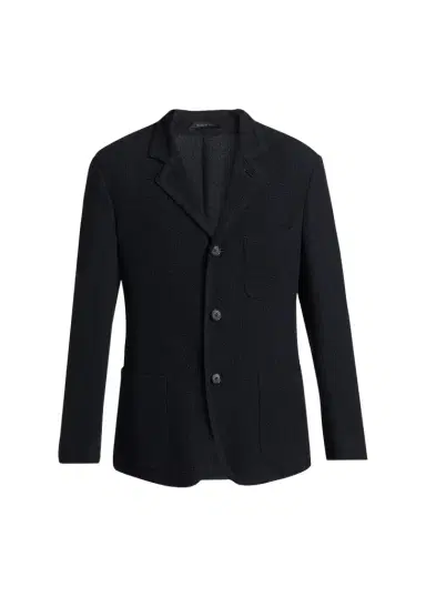 Giorgio Armani Men's Wool Textured Knit Blazer | Thumbnail 1