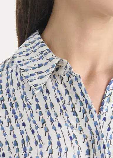 Altuzarra Chika Silk Button-Front Top | Thumbnail 4