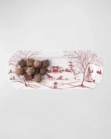 Juliska Country Estate Winter Frolic Ruby Holiday Hostess Tray | Thumbnail 2