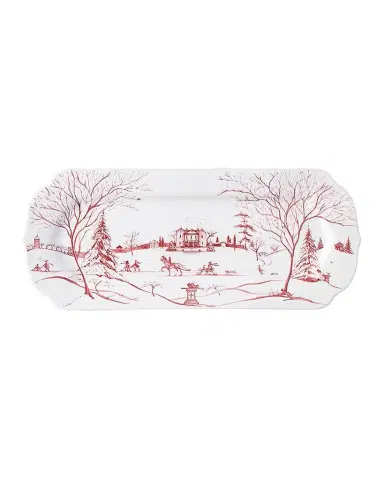 Juliska Country Estate Winter Frolic Ruby Holiday Hostess Tray | Thumbnail 1