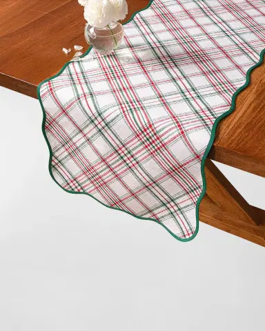 Juliska Merry Tartan Table Runner, 18" x 90" | Thumbnail 2