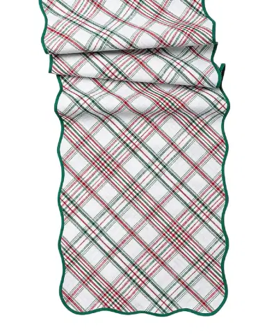 Juliska Merry Tartan Table Runner, 18" x 90" | Thumbnail 1
