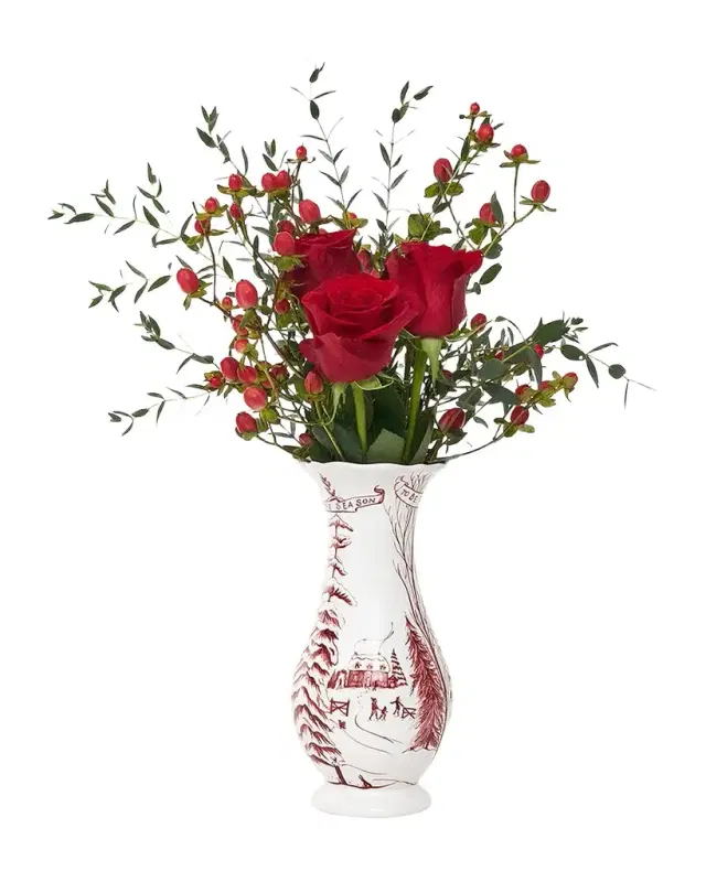 Country Estate Winter Frolic 9" Vase