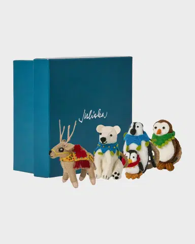 Juliska Berry & Thread North Pole Assorted Animal Napkin Rings, Set of 4 | Thumbnail 6