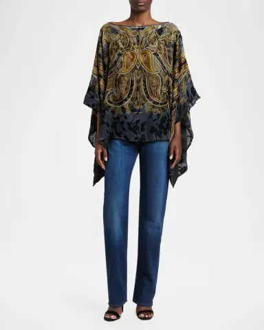 Etro Paisley Poncho Top | Thumbnail 2 Etro Paisley Poncho Top | Thumbnail 2