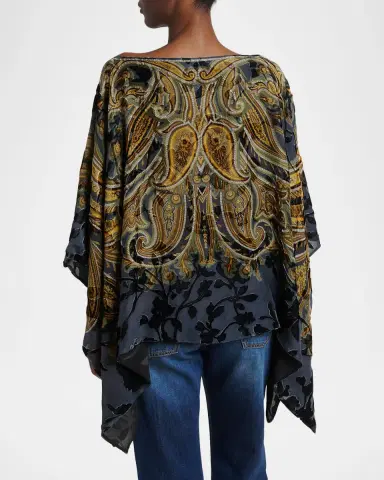 Etro Paisley Poncho Top | Thumbnail 3 Etro Paisley Poncho Top | Thumbnail 3