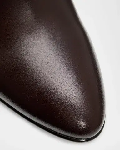 Stuart Weitzman 85mm Mulberry Leather Knee-High Boots | Thumbnail 5