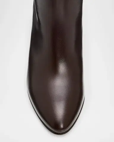 Stuart Weitzman 85mm Mulberry Leather Knee-High Boots | Thumbnail 6