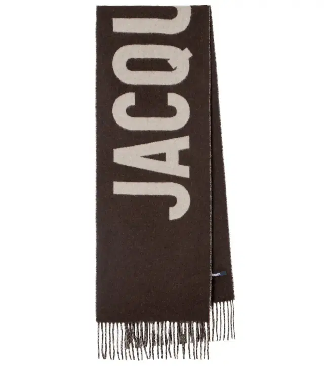 Jacquemus Écharpe logo virgin wool scarf