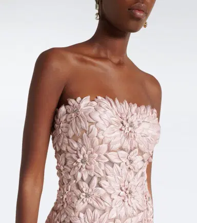 Costarellos Gisella embellished satin and tulle gown | Thumbnail 4