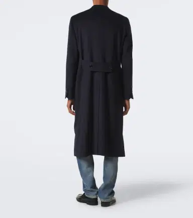 Dolce & Gabbana Double-breasted virgin wool crêpe coat | Thumbnail 2 Dolce & Gabbana Double-breasted virgin wool crêpe coat | Thumbnail 2