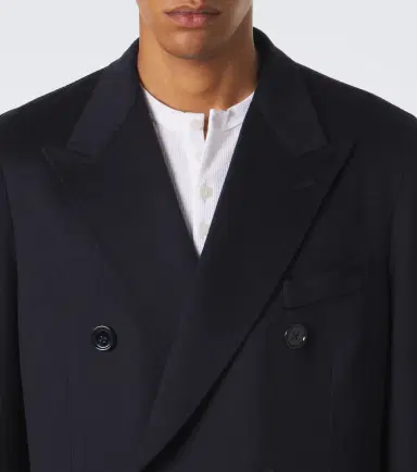 Dolce & Gabbana Double-breasted virgin wool crêpe coat | Thumbnail 3 Dolce & Gabbana Double-breasted virgin wool crêpe coat | Thumbnail 3