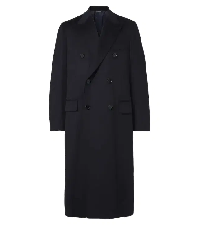 Dolce & Gabbana Double-breasted virgin wool crêpe coat