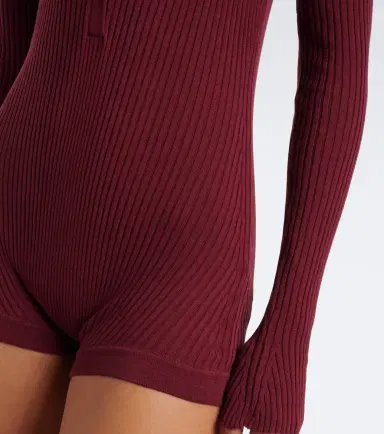 Mugler Ribbed-knit cotton bodysuit | Thumbnail 3