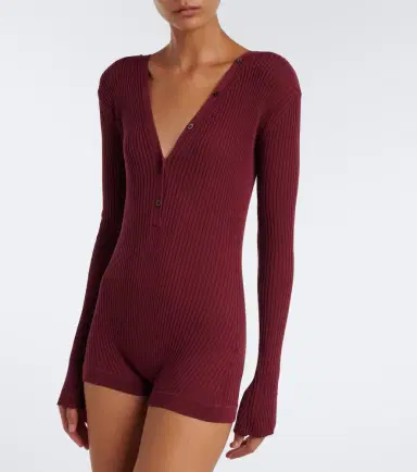 Mugler Ribbed-knit cotton bodysuit | Thumbnail 5