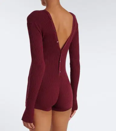 Mugler Ribbed-knit cotton bodysuit | Thumbnail 6