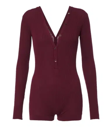 Mugler Ribbed-knit cotton bodysuit | Thumbnail 1