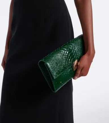Tom Ford Jean Small snake-effect leather clutch | Thumbnail 5