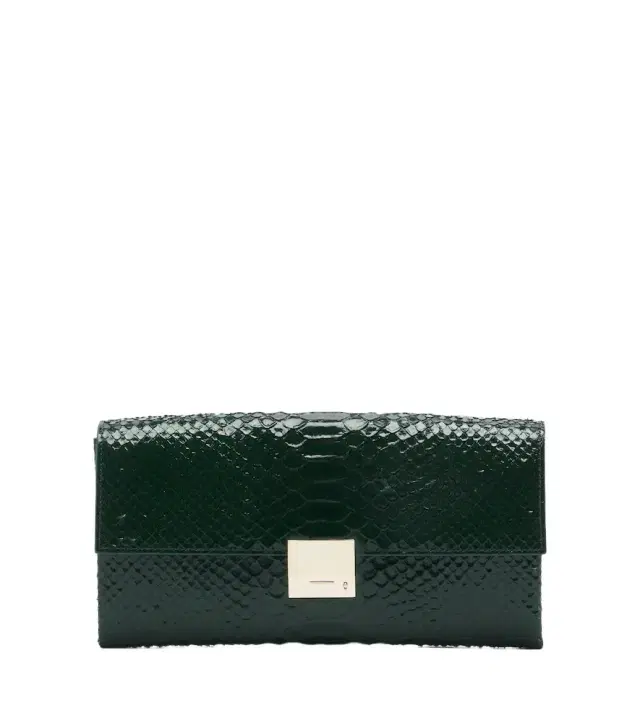 Tom Ford Jean Small snake-effect leather clutch