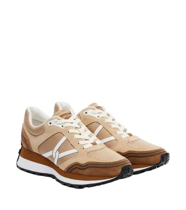 Valentina suede-trimmed sneakers