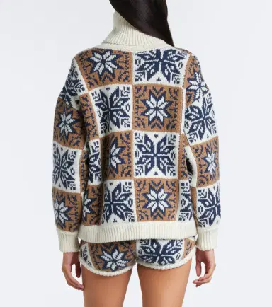 Magda Butrym Jacquard wool and cashmere shorts | Thumbnail 3