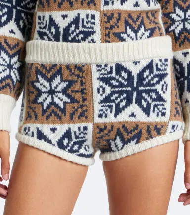Magda Butrym Jacquard wool and cashmere shorts | Thumbnail 5